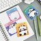 Wrapables Cute Panda Sticky Notes, Adhesive Memo Notepads for Home, Office, Work (Set of 8)